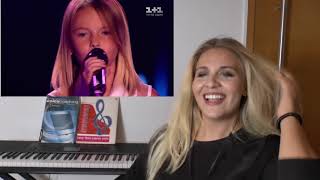 Vocal Coach  DANIELA Tulyeshova  The Voice Kids  REACTION [upl. by Haletky]