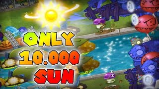 How to Survive Endless with only 10000 Sun to spend  Plants vs Zombies  Flag 150 [upl. by Chill]