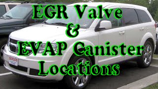 Dodge Journey How to find EGR valve and EVAP canister location [upl. by Schear]