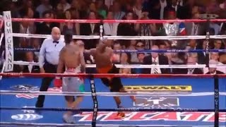 Floyd Mayweather vs Victor Ortiz Highlights  HEAD BUTT amp KNOCKOUT [upl. by Wardieu]