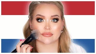 SPEAKING DUTCH ONLY Makeup Tutorial  NikkieTutorials [upl. by Ytrebil]