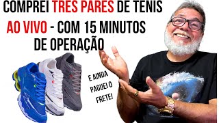 COMPREI TRÊS PARES DE TÊNIS AO VIVO OPERANDO 15 MINUTOS COM TOP ESTRATÉGIA EM OPÇÕES BINÁRIAS [upl. by Aicyla725]