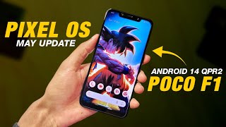 POCO F1  Pixel OS 140 Official  Android 14 QPR2  Dynamic Rom  New Features amp Security Update [upl. by Furgeson]