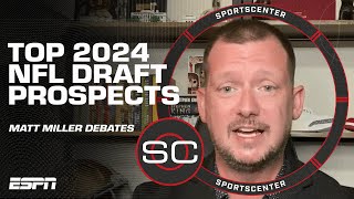 Debating top 2024 NFL Draft prospects by position 👀  SportsCenter [upl. by Laris]