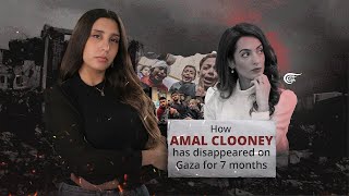 How Amal Clooney has disappeared on Gaza for 7 months [upl. by Yecats]