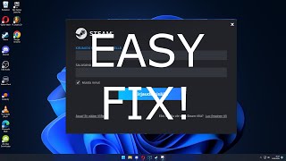 EASY FIX How fix Login problems with the new steam UI 2022 [upl. by Venola]