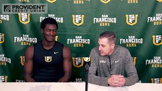 MBB  USF vs Pepperdine Postgame w Chris Gerlufsen amp Ndewedo Newbury [upl. by Suriaj]