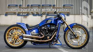 Thunderbike Purple Power  customized Harley Davidson Breakout [upl. by Sebastiano]