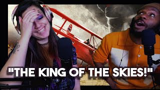 Lauren and Jordan react SABATON The Red Baron Lyric video and Story Video His first Reaction [upl. by Cristionna]