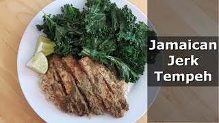 Vegan Jamaican Jerk Tempeh Recipe [upl. by Leontine]