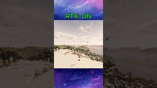 Minecraft with RTX Ray tracing off vs on minecraft rtx raytracing shaders [upl. by Guenevere792]