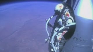 Space jump Felix Baumgartner describes his recordbreaking skydive [upl. by Mohorva648]