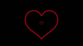 Glowing Red Heart Lights Overlay Loop [upl. by Ylrebnik]