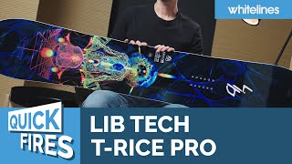 Lib Tech T Rice Pro Snowboard  Whitelines Quickfire Reviews [upl. by Clarey815]