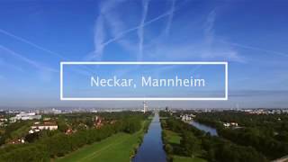 Neckar Mannheim Germany  4k video [upl. by Haik772]