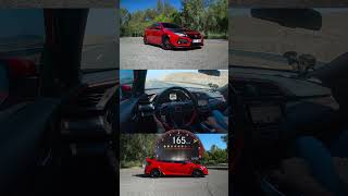 STOCK 320 HP Honda Civic TypeR  Exhaust Sound  100200 kmh Acceleration [upl. by Licna905]