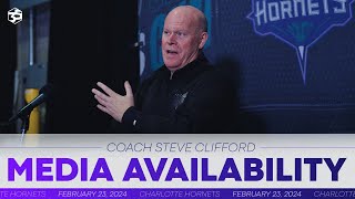 Hornets vs Warriors Coach Clifford Postgame Media Availability  2232024 [upl. by Jeremias]