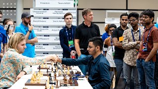 Raunak Sadhwani vs Richard Rapport  A Crushing Endgame  World Rapid Team Championship [upl. by Ho]