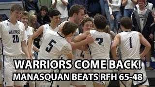 Manasquan 65 Rumson Fair Haven 48 Boys Basketball Highlights [upl. by Tulley]