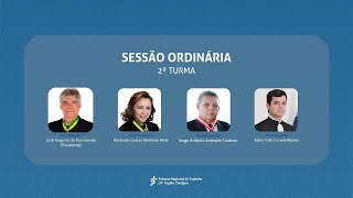 23ª SESSÃO PRESENCIAL DA SEGUNDA TURMA DO TRT20  23072024 [upl. by Lobel797]