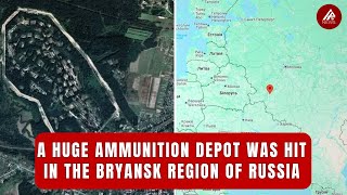 Ukrainian drones attacked an ammunition depot in Bryansk region [upl. by Lesya]