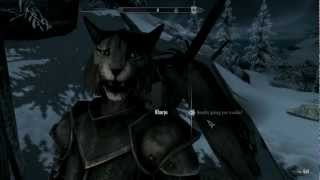 HDSkyrimHow To Get A KhajiitKharjo Follower In Skyrim VERY EASY [upl. by Nelyk34]