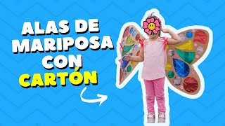 Diy alas de mariposa con cartón♻🤩MVRC♻ [upl. by Ddot]