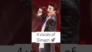 4 vocals of Dimash Kudaibergen dimash dimashqudaibergen dimashkudaibergen [upl. by Agem]