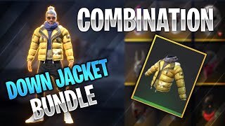 COMBINATIONS WITH quotJACKET DOWNquot  BEST OUTFITS IN FREE FIRE [upl. by Ibrik626]