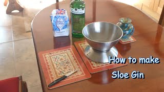 how to make sloe gin at home  sloe gin recipe and method [upl. by Palm]