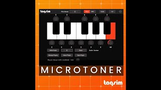 TAQSIM releases MicroToner  Easily Play Microtones with any plugin [upl. by Nylarad980]