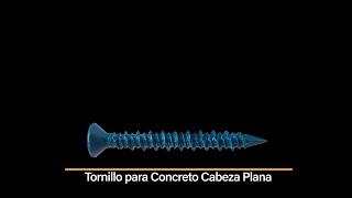 PCOH Tornillo para Concreto con Cabeza Plana [upl. by Hoagland]