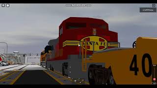 BNSF Intermodal B at West Cityago Roblox [upl. by Jordison]