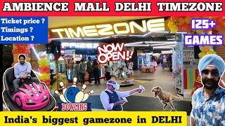 Ambience mall vasant kunj game zone  Timezone vasant kunj delhi gaming zone  Game zone in delhi [upl. by Bridges196]