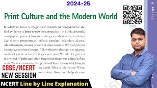 Print Culture and Modern World  Class 10 History Chapter 5  202425 Syllabus [upl. by Earahs]