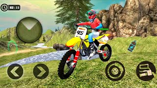 Drive Motorcycle For Offroading  Uphill Offroad Motorbike Rider 🛵🟢 Gameplay 224 √ Flash Simulator [upl. by Aleakcim]