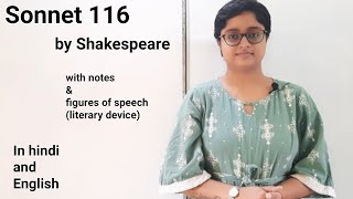 Sonnet 116 by Shakespeare  Let me not to the marriage of true minds  with notes amp literary devices [upl. by Ronoh]