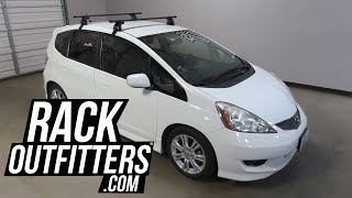 Yakima BaseLine CoreBar Roof Rack Crossbars for Honda Fit 2009 to 2014 [upl. by Terryl]