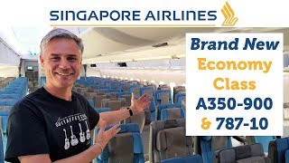 Singapore Airlines BRAND NEW Economy Class  A350900 amp 78710 [upl. by Ibmab953]