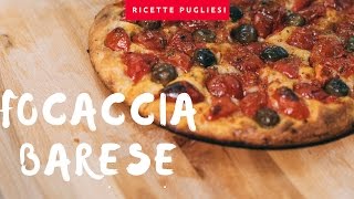 Focaccia Barese  Ricetta come Panificio Fiore Bari [upl. by Eniagrom503]