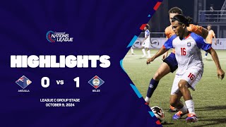 Anguila vs Belize  202425 Concacaf Nations League  Group Stage [upl. by Sholeen]