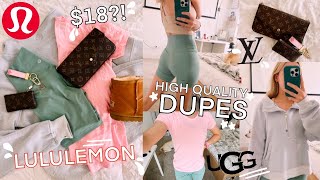 Testing DHGATE Dupes  Louis Vuitton Lululemon Ugg  more [upl. by Gabriela]