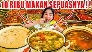 WARUNG VIRAL BAYAR 10 RIBU BISA MAKAN PORSI KULI DAN NAMBAH 10X SEPUASNYA🔥 [upl. by Yrogreg]