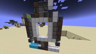 4x3 piston door  1 block wide  108 blocks [upl. by Betthezul869]