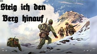 Steig ich den Berg hinauf  Gebirgsjägerlied German Soldier Song  English Translation [upl. by Allistir]