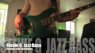 Stevie G Jazz Bass TEST  Cutom Relic Instruments [upl. by Adahs]