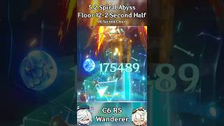 C6 R5 Wanderer 52 Spiral Abyss 122 Second Half [upl. by Lishe]