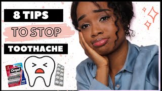 HOW TO STOP TOOTHACHE QUICKLY  8 TIPS TO HELP FROM HOME [upl. by Aneeuqahs]