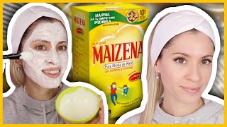 MASCARILLAS DE MAIZENA PARA ACLARAR TU ROSTRO  PIEL SIN MANCHAS  NatyGloss [upl. by Even156]