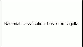 Bacterial classification based on flagella and nutrition [upl. by Wylen]